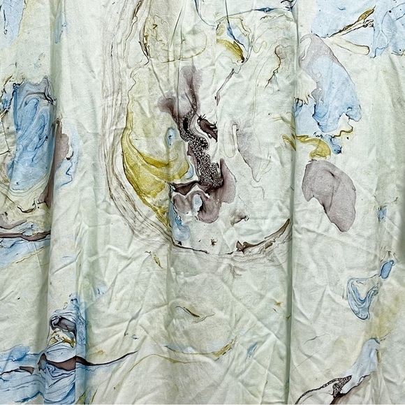 THE GREATER GOOD Women’s Blue Marble SEASHORE BREEZE Flutter Sleeve Tunic Top 1X - Picture 8 of 8